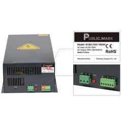 Fuente Láser CO₂ 150–180W